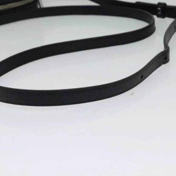 GUCCI GG Supreme Sherry Line Shoulder Bag PVC Navy Red Auth 135549 - Picture 8 of 16